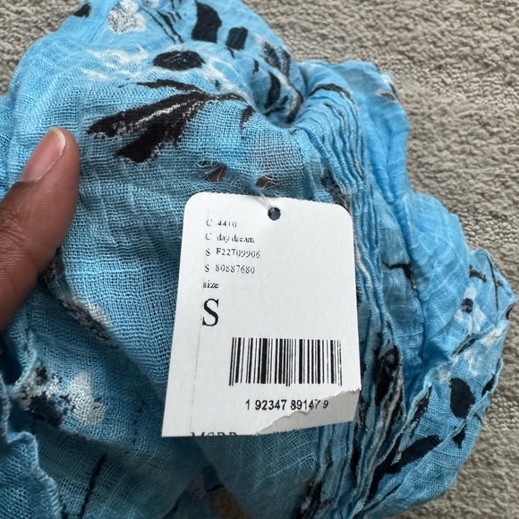 NWT Free People Naya Printed Top in Blue - Picture 11 of 11